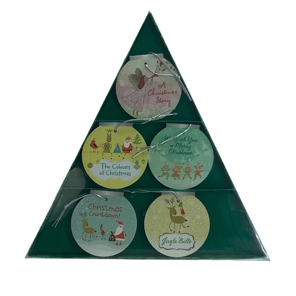 Five Mile Publisher Christmas Tree Bauble Board Books Ornaments NEW 2.75" Each